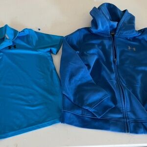 UA Under Armour hoodie and top size xl youth